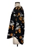 Theory 100% Silk Floral Black Short Sleeve Silk Top Size S - photo 5