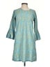 Roller Rabbit 100% Cotton Paisley Teal Casual Dress Size XS - photo 1