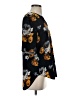 Theory 100% Silk Floral Black Short Sleeve Silk Top Size S - photo 4