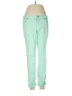 Lands' End Color Block Green Jeggings Size 8 - photo 1