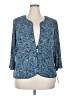 Alex Evenings 100% Polyester Blue 3/4 Sleeve Blouse Size 2X - photo 1