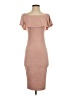 Privy Solid Tan Cocktail Dress Size S - photo 1