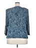Alex Evenings 100% Polyester Blue 3/4 Sleeve Blouse Size 2X - photo 2