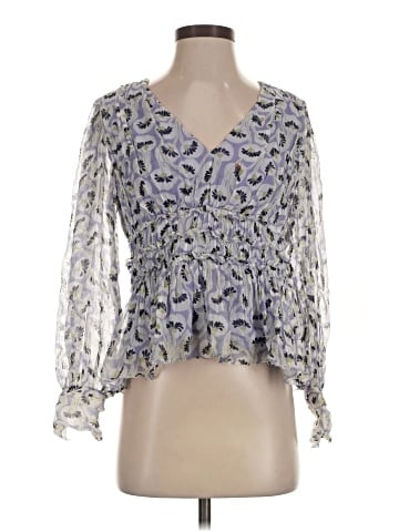 Rebecca Taylor 3/4 Sleeve Silk Top (view 1)