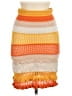 Shein Color Block Orange Casual Skirt Size M - photo 1
