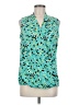 Liz Claiborne Teal Sleeveless Blouse Size M - photo 1