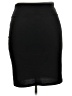 Lularoe Solid Black Casual Skirt Size 2X - photo 2