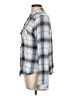 Maurices 100% Rayon Plaid Blue Long Sleeve Button-Down Shirt Size L - photo 5