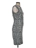 Cache Graphic Gray Cocktail Dress Size 4 - photo 4