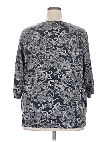 Ulla Popken 3/4 Sleeve T-Shirt (view 2)