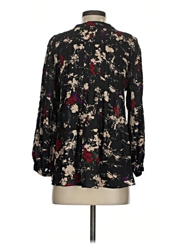 Parker Long Sleeve Silk Top (view 2)