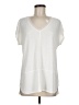 Bar III Ivory Short Sleeve Top Size M - photo 1