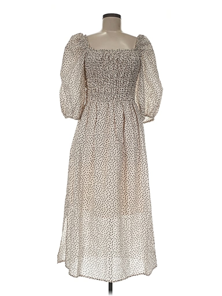 Pre-owned Just Female Casual Dress In Ivory