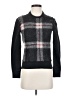 Sonia Rykiel 100% Cotton Plaid Black Pullover Sweater Size S - photo 1