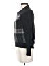 Sonia Rykiel 100% Cotton Plaid Black Pullover Sweater Size S - photo 5
