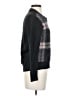 Sonia Rykiel 100% Cotton Plaid Black Pullover Sweater Size S - photo 4