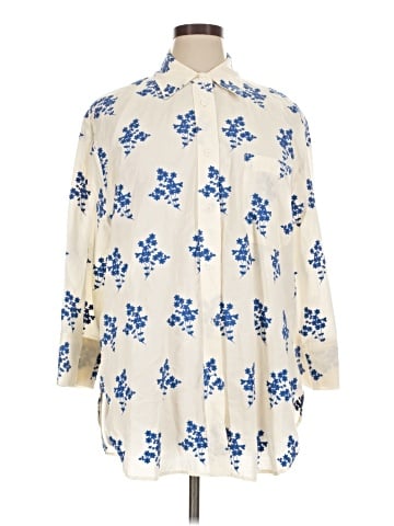Zara Long Sleeve Button-Down Shirt (view 1)