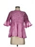 Maeve 100% Polyester Pink Purple Short Sleeve Blouse Size S - photo 1
