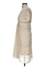 Aryn K. Solid Ivory Cocktail Dress Size S - photo 5