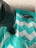 Takara Chevron-herringbone Teal 3/4 Sleeve Blouse Size XL - photo 7