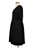 Lands' End Solid Black Casual Dress Size L - photo 5