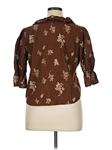 Ultra Pink 3/4 Sleeve Blouse (view 2)