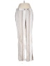 Per Se Stripes Ivory Linen Pants Size M - photo 1