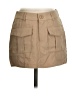 Unbranded 100% Polyester Solid Tan Casual Skirt Size XS - photo 1