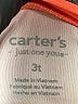 Carter's Orange Rash Guard Size 3T - photo 3