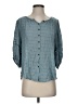 Knox Rose 100% Rayon Teal 3/4 Sleeve Blouse Size S - photo 1