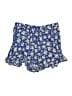 American Eagle Outfitters 100% Viscose Floral Blue Shorts Size S - photo 1