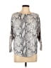 Sioni Animal Print Silver Cardigan Size L - photo 1