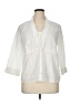 Marks & Spencer Ivory 3/4 Sleeve Button-Down Shirt Size UK 20 / US 16 - photo 1
