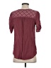 Perseption Burgundy Short Sleeve Henley Size S - photo 2