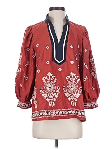 Entro 3/4 Sleeve Blouse (view 1)