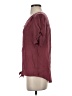 Perseption Burgundy Short Sleeve Henley Size S - photo 5