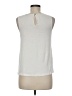 Ann Taylor 100% Polyester White Sleeveless Blouse Size M (petite) - photo 2
