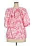 H&M Pink Short Sleeve Blouse Size XXL - photo 2
