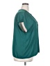 Banana Republic 100% Polyester Teal Short Sleeve Blouse Size XXL - photo 4