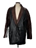 Etienne Aigner 100% Leather Brown Blazer Size 10 - photo 1