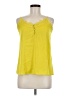 Shinestar 100% Polyester Yellow Sleeveless Blouse Size M - photo 1