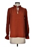 J.Crew 100% Polyester Brown Long Sleeve Blouse Size XS - photo 1