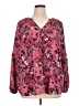 Torrid 100% Polyester Pink Long Sleeve Blouse Size 1X Plus (1) - photo 1