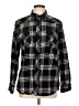 Route 66 100% Cotton Plaid Black Long Sleeve Button-Down Shirt Size L - photo 1