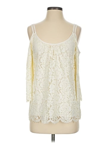 White House Black Market 3/4 Sleeve Blouse (view 1)