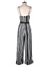 Bridge 100% Polyester Stripes Gray Jumpsuit Size S - photo 2