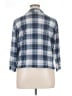 Eden & Olivia 100% Polyester Plaid Blue 3/4 Sleeve Blouse Size XL - photo 2