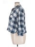 Eden & Olivia 100% Polyester Plaid Blue 3/4 Sleeve Blouse Size XL - photo 5