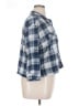 Eden & Olivia 100% Polyester Plaid Blue 3/4 Sleeve Blouse Size XL - photo 4