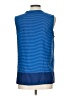 Tommy Hilfiger 100% Polyester Blue Sleeveless Blouse Size L - photo 2